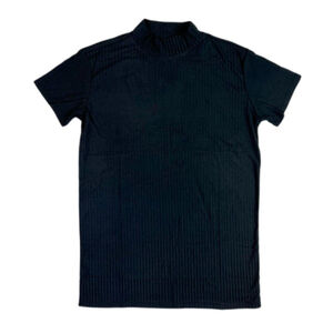 LuLaRoe ~ Ruth• ~ Mock Neck Top; Sizes LG/12-14; Black Ribbed Fabric•NWT